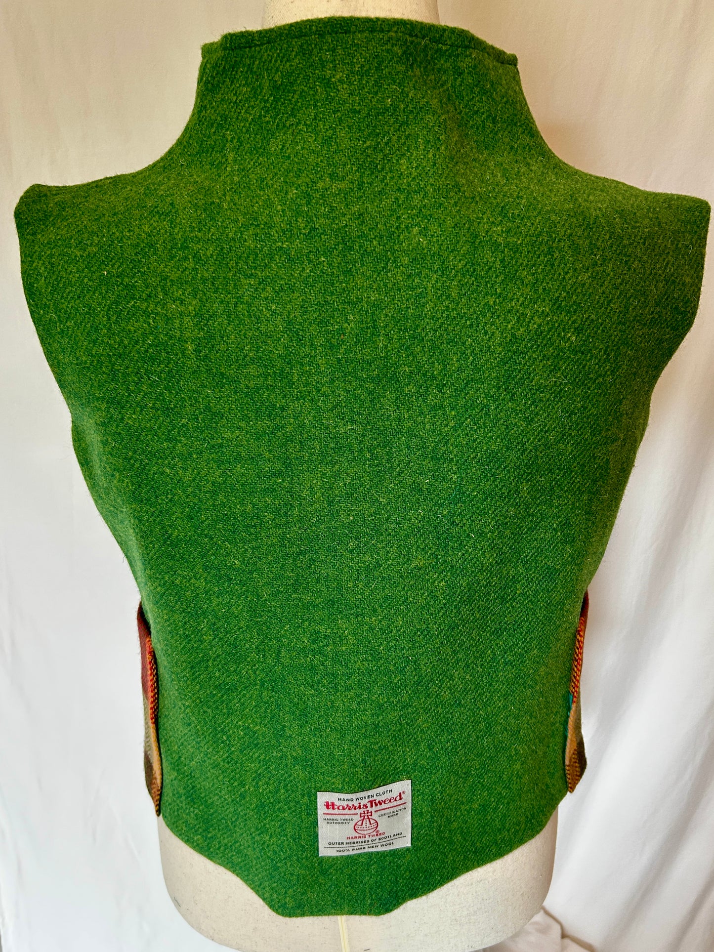 Royal Mallow Tweed Top with Zip up Front & Sheep King Embroidery - Green, Orange, Yellow