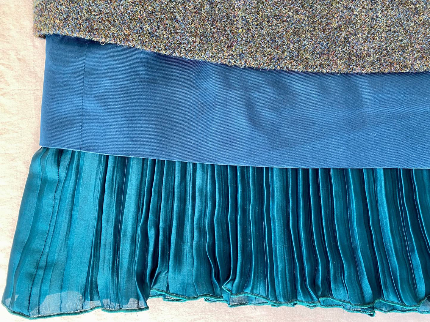 Ranun Skirt with Hazel Harris Tweed and Silky Layers